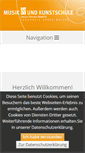 Mobile Screenshot of musikschule-spn.de